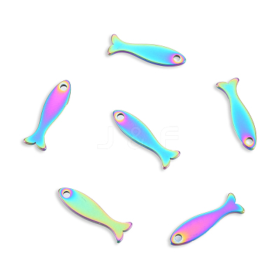 Ion Plating(IP) 201 Stainless Steel Charms STAS-N098-127M-1