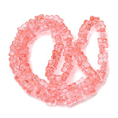 Transparent Glass Beads Strands GL-CBAAE04-01H-1