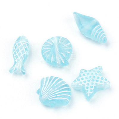 Craft Style Transparent Acrylic Charms TACR-S131-06-1