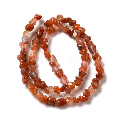 Natural South Red Agate Beads Strands G-D081-A07-1