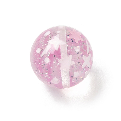 Transparent Resin Enamel Beads RESI-M052-01E-1