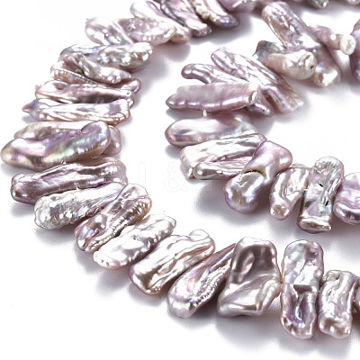 Natural Keshi Pearl Beads Strands PEAR-S020-H06-1