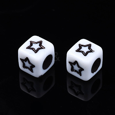 Opaque Acrylic Beads SACR-S273-40-1