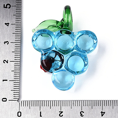 Handmade Lampwork Pendants LAMP-N034-14A-1