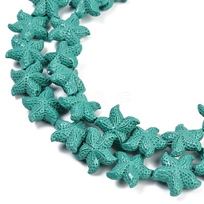 Synthetic Coral Dyed Carved Beads Strands CORA-K009-06C-04-1