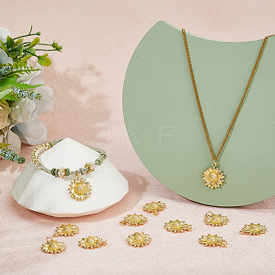 12Pcs Brass Pendants KK-HS0015-35-1