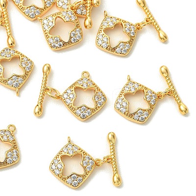 SHEGRACE Bras Micro Pave Clear Cubic Zirconia Toggle Clasps XGRQ5F234-817G-1