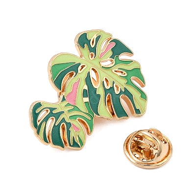 Monstera Leaf Enamel Pin AL-CBAA14E-02C-KCG-1