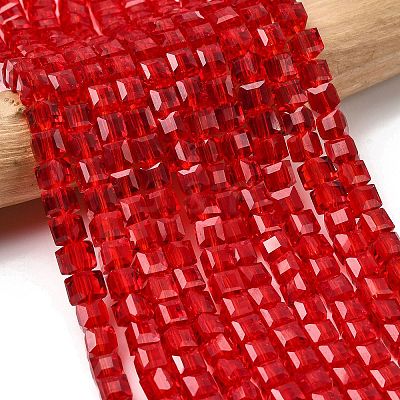 Glass Bead Strands GLAA-R041-6x6mm-03-1