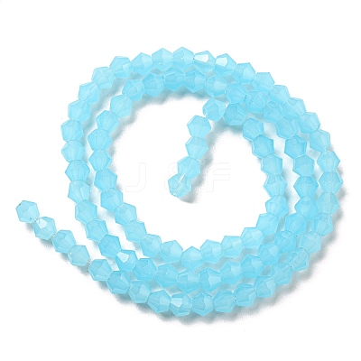 Imitation Jade Glass Beads Strands GLAA-F029-J4mm-03-1