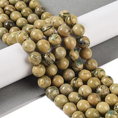 Natural Verdite Stone Beads Strands G-P530-B07-04-1