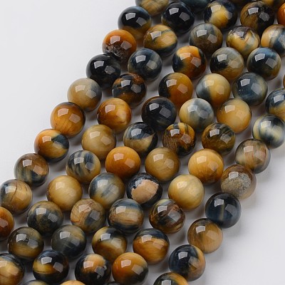 Natural Dream Tiger Eye Beads Strands G-G898-8mm-1