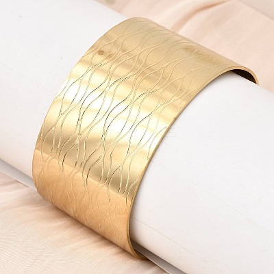 316L Surgical Stainless Steel Cuff Bangles BJEW-D454-01D-G-1