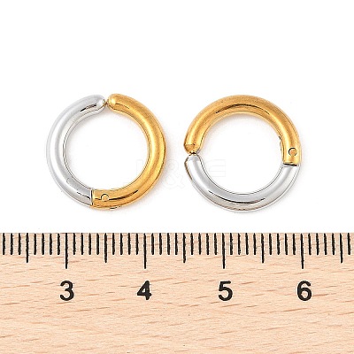 304 Stainless Steel Clip-on Earrings EJEW-Z014-01G-GP-1