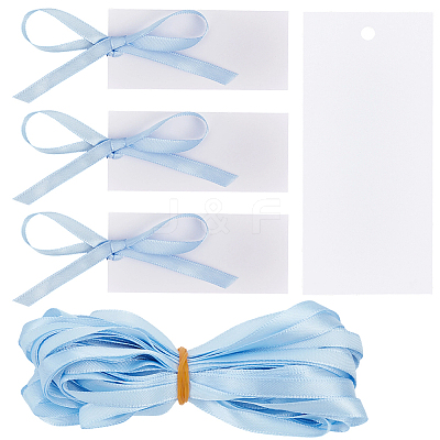 50Pcs Blank Rectangle White Paper Gift Tags CDIS-CN0001-03C-1