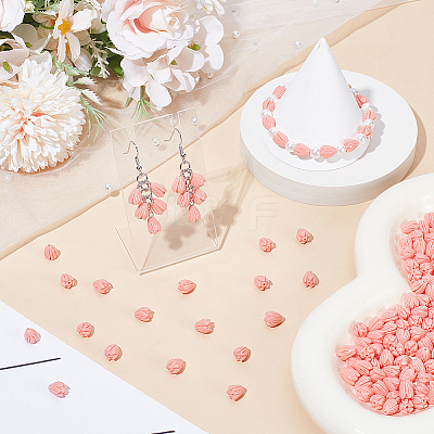 200Pcs Dyed Synthetic Coral Beads CORA-SP0001-22B-1