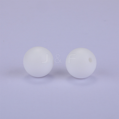 Round Silicone Focal Beads SI-JX0046A-29-1