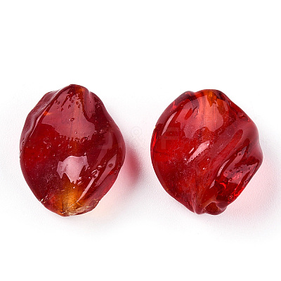 Transparent Handmade Lampwork Beads LAMP-T011-17-B01-1