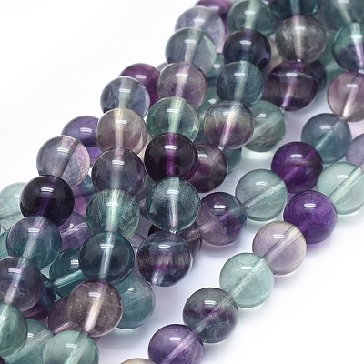 Natural Fluorite Beads Strands G-I249-B02-03-1
