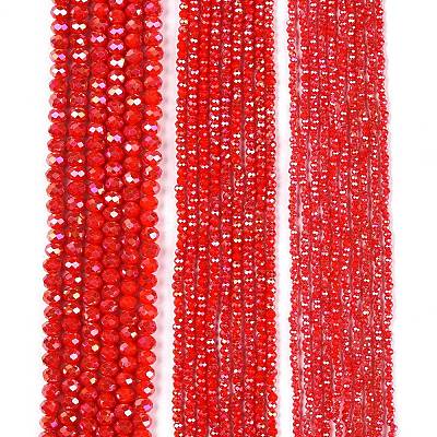 Electroplate Glass Beads Strands EGLA-A044-P1mm-B22-1