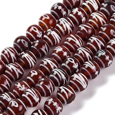 Tibetan Style dZi Beads G-U006-06I-02-1