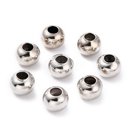 Brass Smooth Round Beads LS-EC400-4-1