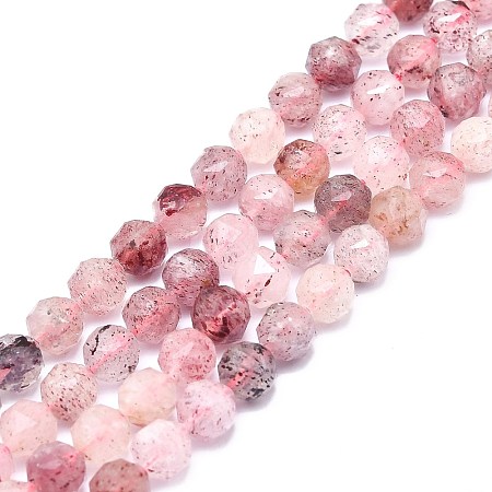 Natural Strawberry Quartz Beads Strands G-F715-008-1