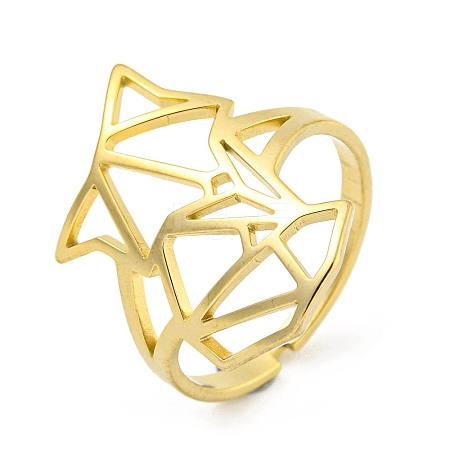 304 Stainless Steel Rings LS-RJEW-R142-01G-1