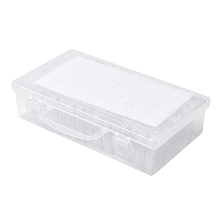 (Defective Closeout Sale: Scratched) Rectangle Plastic Organizer Handled Boxes CON-XCP0002-63-1