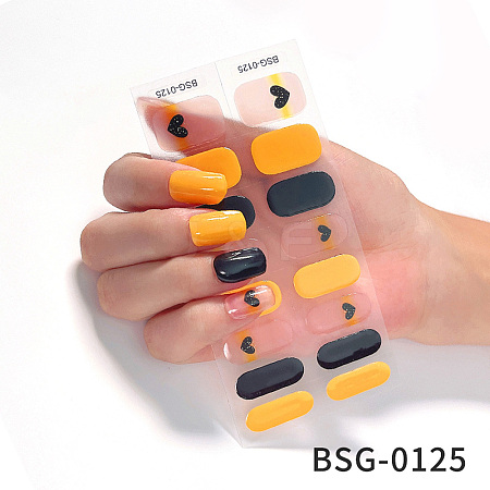 Nail Art Full Cover Nail Stickers MRMJ-YWC0001-BSG-0125-1