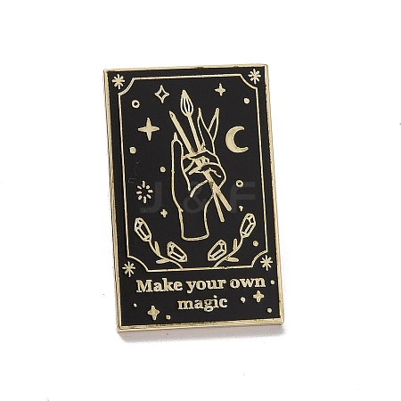 Make Your Own Magic Hand Alloy Enamel Pin Brooch JEWB-R268-14-1