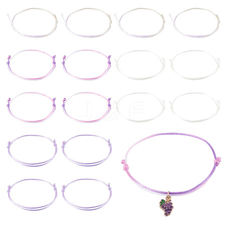 32Pcs 4 Colors Nylon Thread Bracelets Making BJEW-TAC0072-1