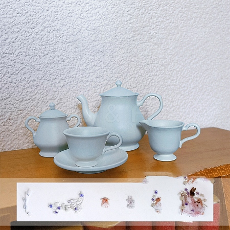 Alloy Tea Set Mini Model PW-WG493BD-01-1