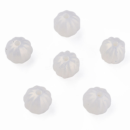 Spray Painted Acrylic Beads LS-MACR-T037-01G-1