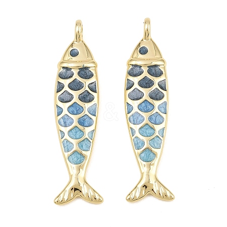 Brass Enamel Pendants KK-CBA3297-05C-G07-1
