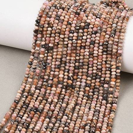 Natural Argentina Rhodonite Beads Strands G-B175-A17-2x3mm-1