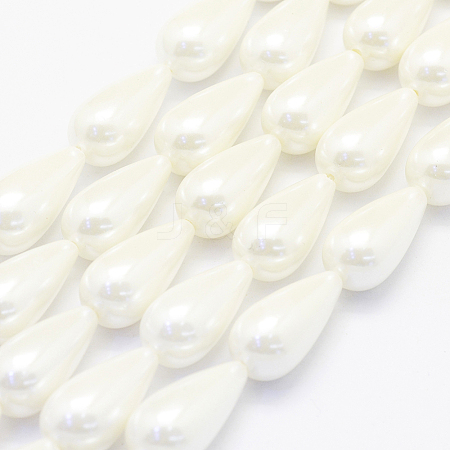 Shell Pearl Beads Strands BSHE-P024-06-1