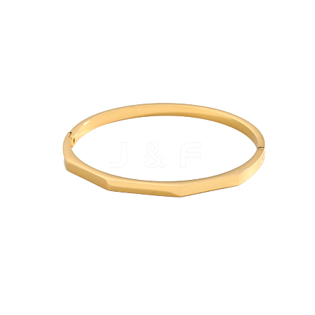 304 Stainless Steel Bangles STAS-OY006-75G-1