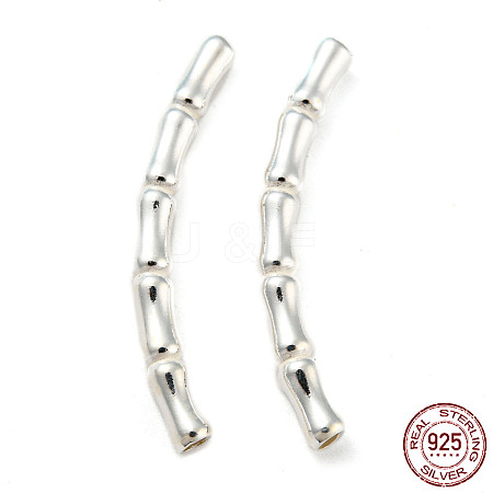 925 Sterling Silver Tube Beads STER-Z004-04B-1