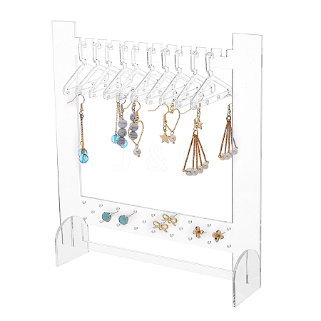 SUPERFINDINGS 1 Set Transparent Acrylic Earring Hanging Display Stands EDIS-FH0001-07-1