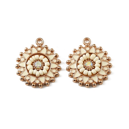 Alloy Enamel Pendants AL-CBA75EE-09KCG-1