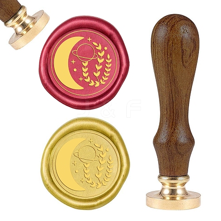 DIY Wood Wax Seal Stamp AJEW-WH0131-196-1