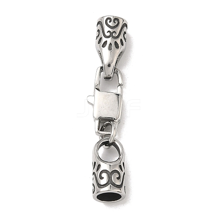 316 Surgical Stainless Steel Square Lobster Claw Clasps STAS-L307-02ASP-03-1