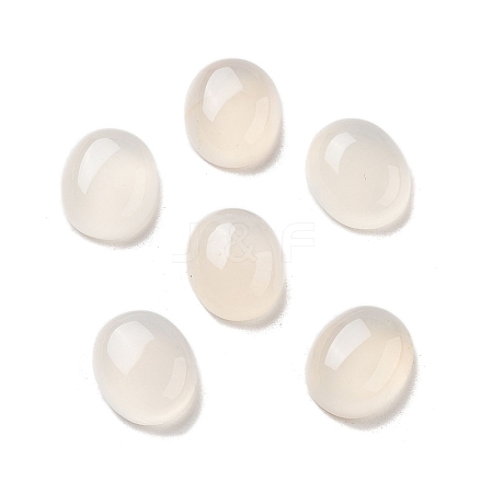 Natural White Agate Cabochons G-G145-01A-21-1