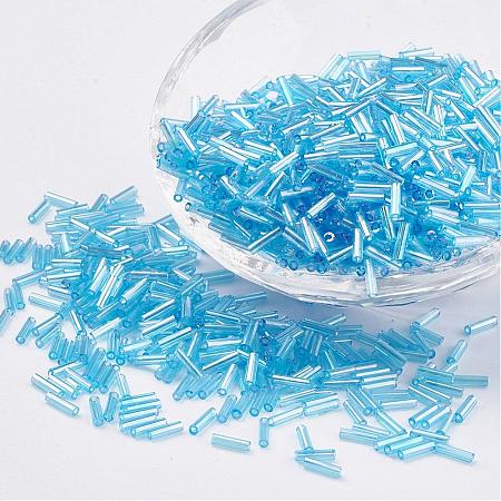 Glass Bugle Beads SEED-E001-12mm-163-1