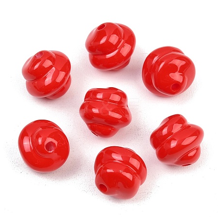 Opaque Acrylic Beads OACR-H034-39D-1