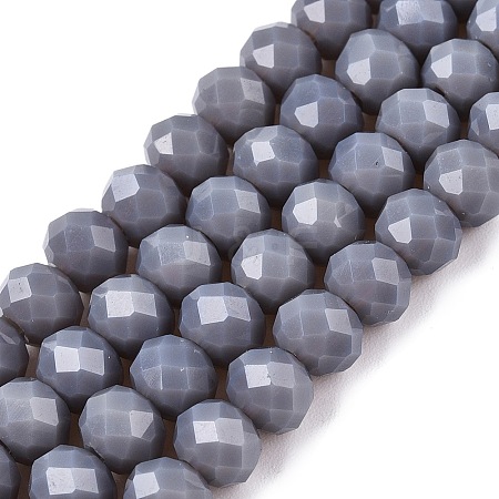 Opaque Solid Color Imitation Jade Glass Beads Strands LS-EGLA-A044-P6mm-D10-1