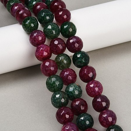 Natural Agate Beads Strands G-U029-B01-1