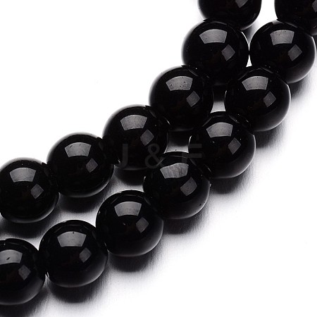 Glass Round Bead Strands X-GLAA-I028-8mm-02-1