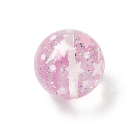 Transparent Resin Enamel Beads RESI-M052-01E-1